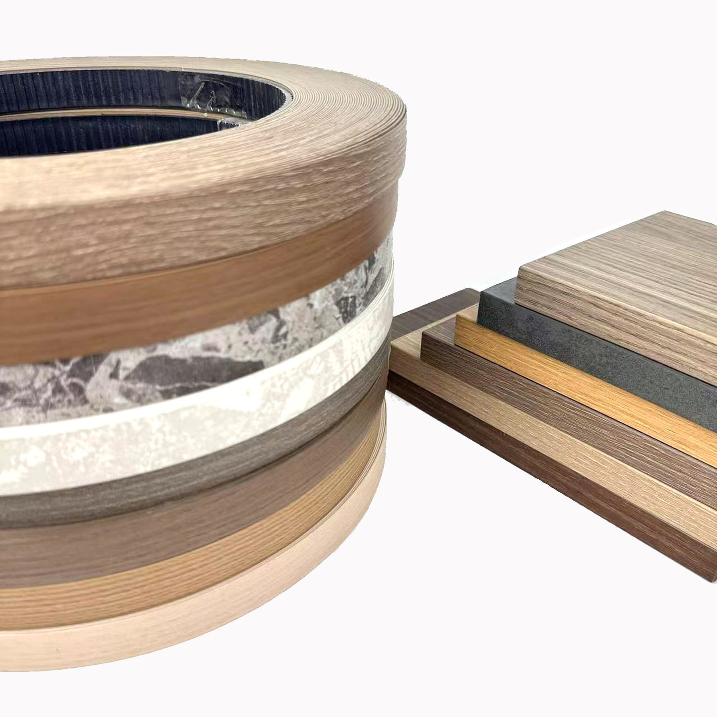 PVC Edge Banding 0.4x22mm – Wood Grain, Self-Adhesive Roll, 100m for Cabinets & Furniture